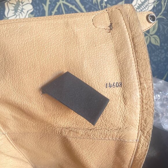 FRYE Melissa Button Back Black Leather Riding Boots - Picture 5 of 11